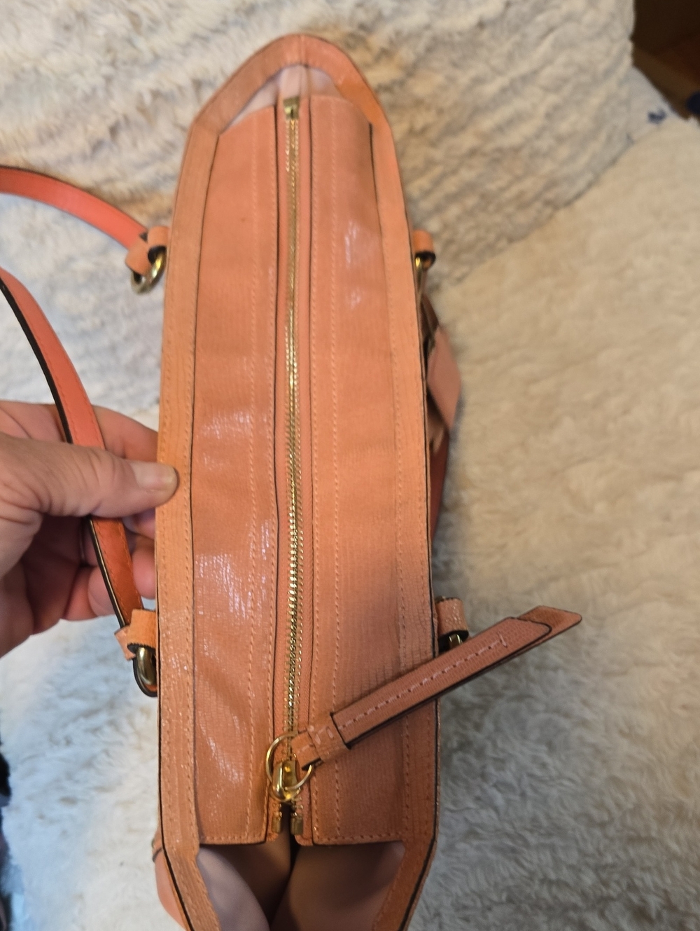 Coach Alexandra Woven Straw Tote Bag - Picture 9 of 10